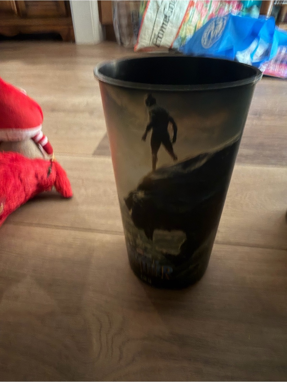 Black panther Themed Movie Tumbler with Scenic Graphic